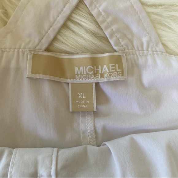 Michael Kors, Blouse, Loose Blouse, White, XL - Picture 3 of 16